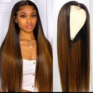 New 20 inch highlighted human hair wig